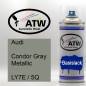 Preview: Audi, Condor Gray Metallic, LY7E / 5Q: 400ml Sprühdose, von ATW Autoteile West.